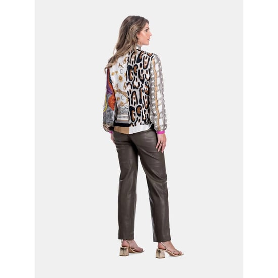 Mucho Gusto Blouse st. tropez tijdloze elegant in twill zijde - Image 6