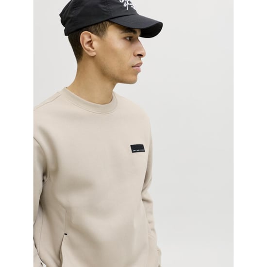 Jack & Jones Jcofusion sweat badge crew neck zand - Image 4