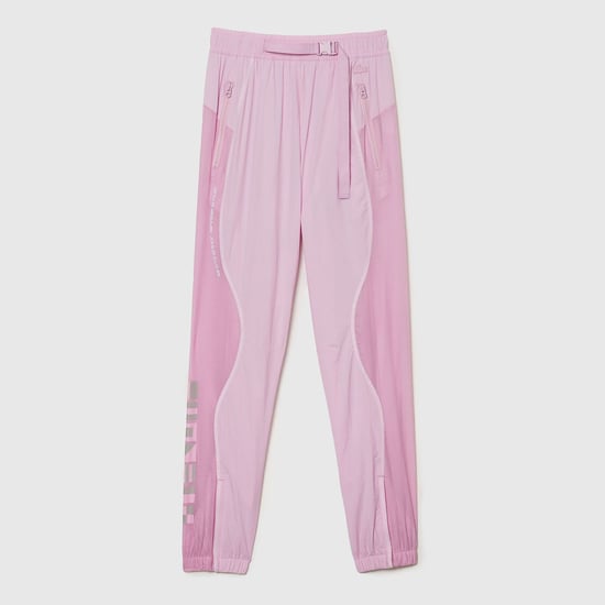 Damesjoggingbroek van Lacoste met nautische print in roze - Image 1