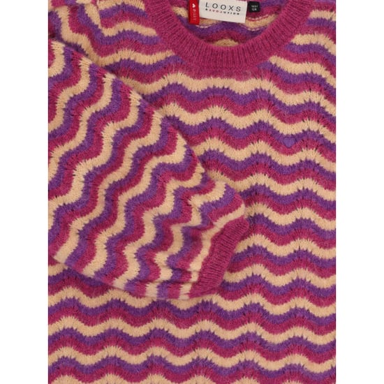 Looxs Revolution Gebreide trui fancy streep voor meisjes in de kleur - Image 6