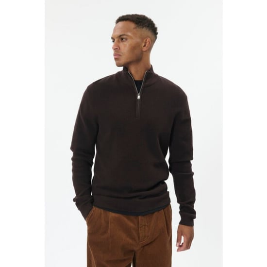Matinique 30207192 lagoon 190912 chocolate brown heren half zip trui - Image 1