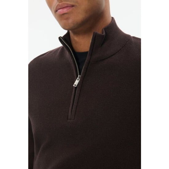 Matinique 30207192 lagoon 190912 chocolate brown heren half zip trui - Image 2