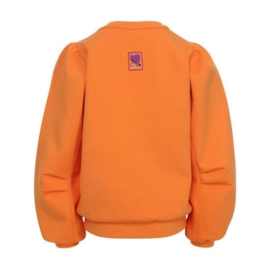 Looxs Revolution Sporty sweater bright orange voor meisjes in de kleur - Image 3