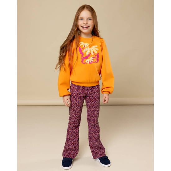 Looxs Revolution Sporty sweater bright orange voor meisjes in de kleur - Image 4