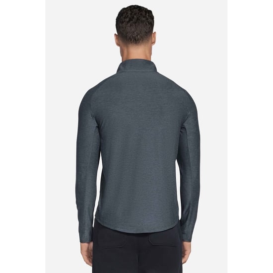 Skechers GO DRI All Day Performance 1/4 Zip Polyester Herr Svart Aktivitets T-shirtar - Image 2