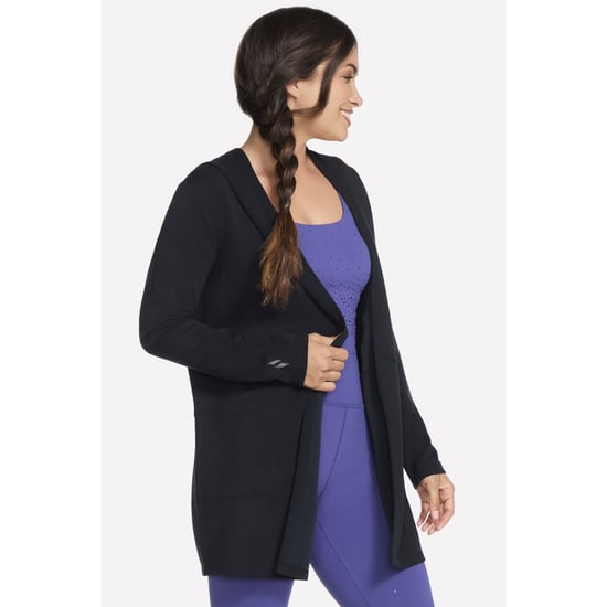 Skechers SKECHLUXE Elevate Restful Hoodigan Dam Black Cardigans - Image 3