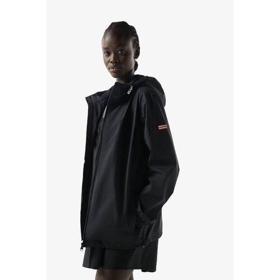 Hunter Hunter Packable Rain Unisex Adults Black Rain Jacket - Image 1