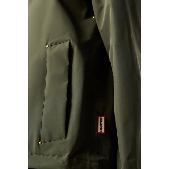Hunter Original Lightweight Waterproof Women's Green Rain Jacket - Image 3