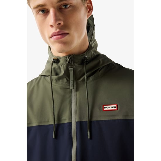 Hunter Original Mens Block Waterproof Men's Green Rain Jacket - Image 5