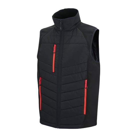 Regatta Heren Gilet met volledige rits (Zwart/Klassiek Rood) - Image 3