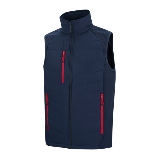 Regatta Heren Gilet met volledige rits (Marine/Klassiek Rood) - Image 3