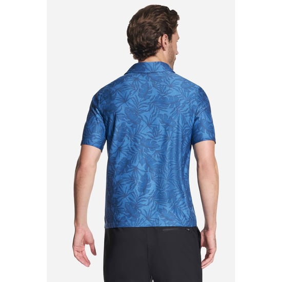 Skechers GO DRI All Day Gedrukt Polyester Heren Witte Poloshirt - Image 2