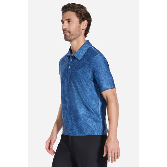 Skechers GO DRI All Day Gedrukt Polyester Heren Witte Poloshirt - Image 3