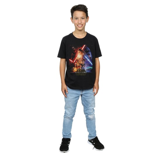 Star Wars Jongens Force Awakens Poster T-Shirt (Zwart) - Image 4