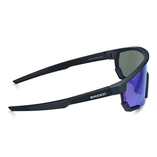 Breed Vega gepolariseerde zonnebril - Zwart/Blauw - Image 3