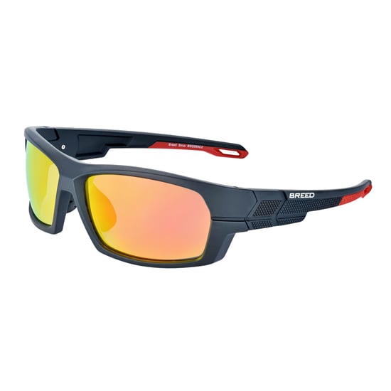 Breed Sirus gepolariseerde zonnebril - Zwart/Rood - Image 1