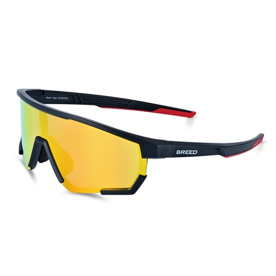 Breed Vega gepolariseerde zonnebril - Zwart/Rood - Image 1