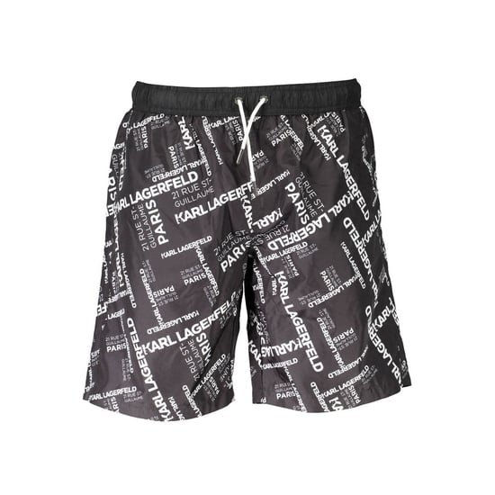 Karl Lagerfeld Nero Polyester Men Swimwear Boxer - Image 1