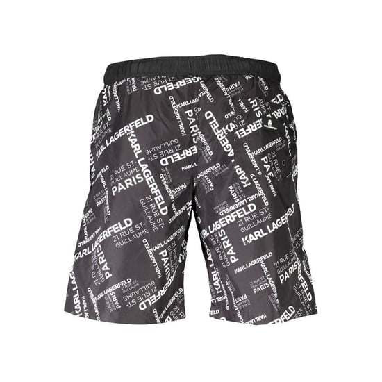 Karl Lagerfeld Nero Polyester Men Swimwear Boxer - Image 2