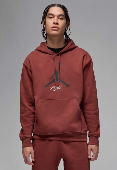 Nike Jordan Essentials Baseline Hoodie in Red - Image 1