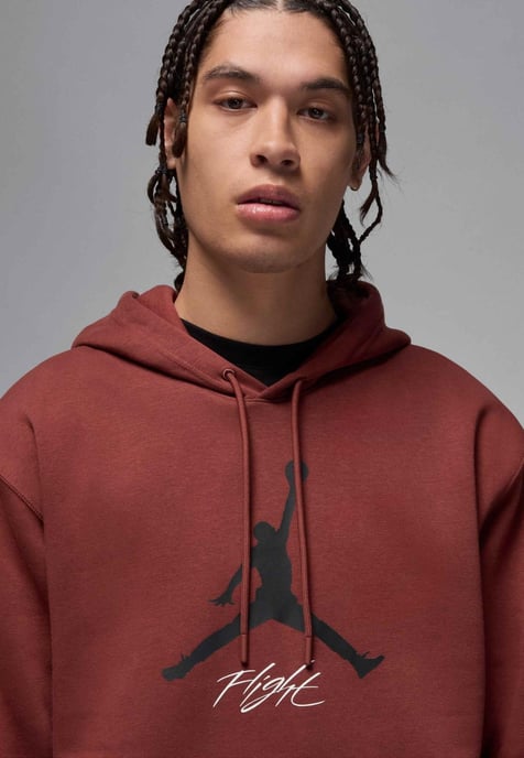 Nike Jordan Essentials Baseline Hoodie in Red - Image 3