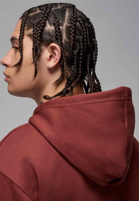 Nike Jordan Essentials Baseline Hoodie in Red - Image 4