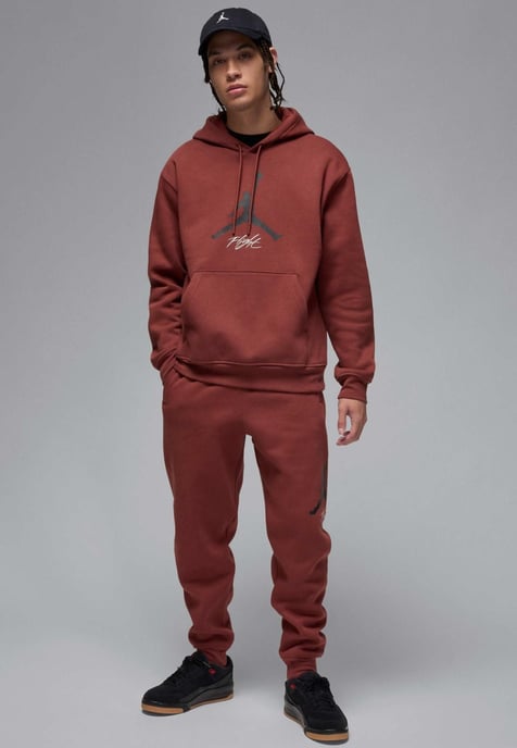 Nike Jordan Essentials Baseline Hoodie in Red - Image 6