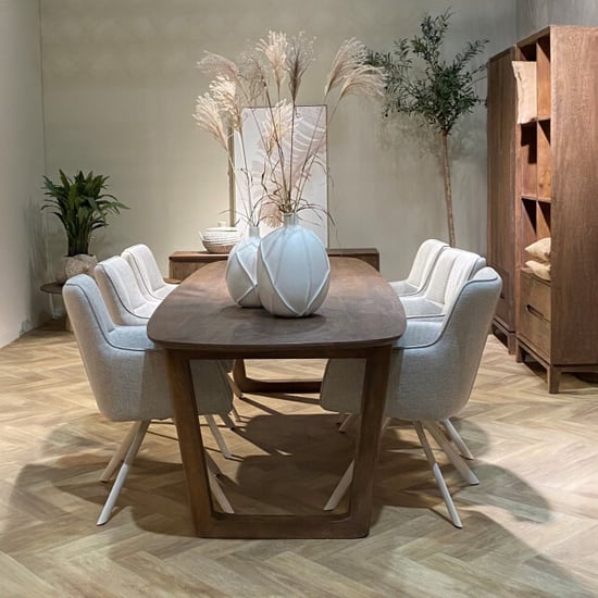 Livingfurn eetkamertafel cortez - mangohout 200 cm - Image 2