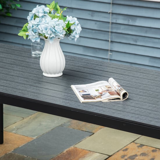 4goodz Tuintafel 6 persoons kunststof houtlook tafelblad - - Image 4
