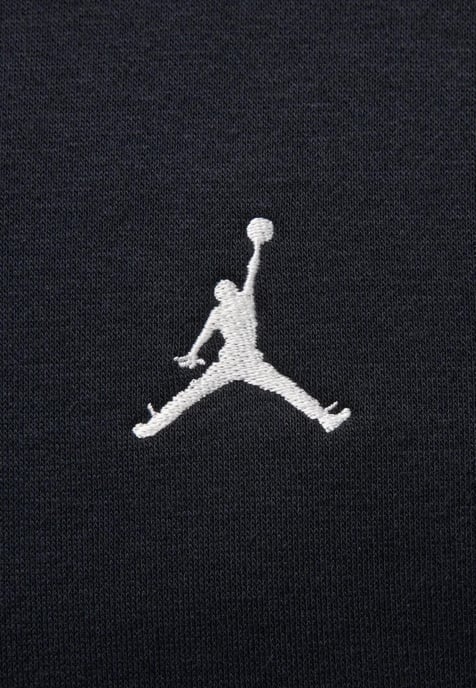 Nike Jordan Brooklyn Fleece Mens Oversized Pullover Hoodie in Black - Image 4