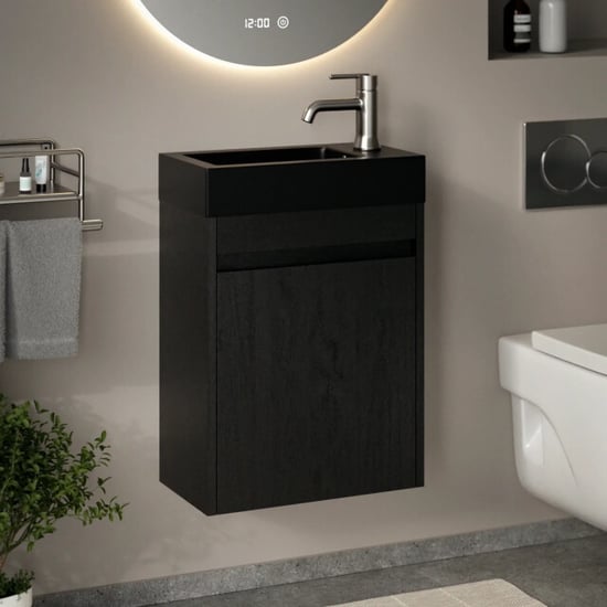 Mirlux Toiletmeubel elen 40cm eiken wastafel - Image 1