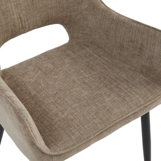 Multifurn 2x eetkamerstoel ray stof taupe - Image 4