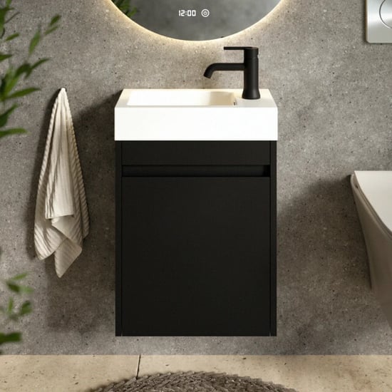 Mirlux Toiletmeubel vivo 40cm mat wastafel wit - Image 2
