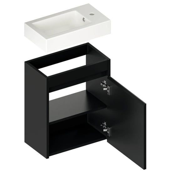 Mirlux Toiletmeubel vivo 40cm mat wastafel wit - Image 4