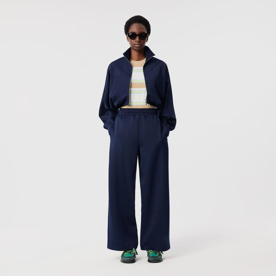 Women's Lacoste Interlock Joggers in Navy - Image 2