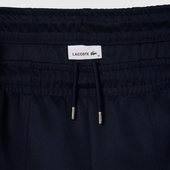 Women's Lacoste Interlock Joggers in Navy - Image 3