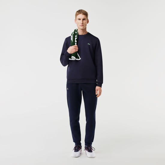 Men's Lacoste Monogram Sweatpants in Navy - Image 2