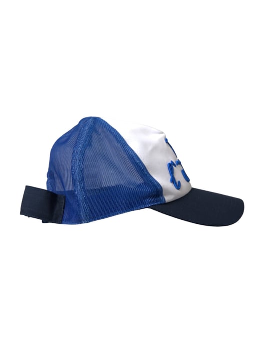Dolce & Gabbana Blau Witte Zwarte Italia Mesh Basebalpet - Image 3