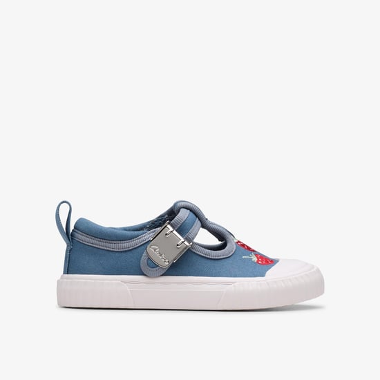 Foxing Berry Toddler Blue Canvas Shoes - Image 1