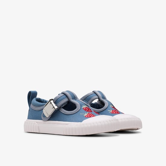 Foxing Berry Toddler Blue Canvas Shoes - Image 4