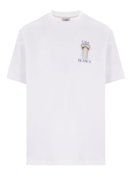 La Columne Printed T-Shirt in White - Image 3
