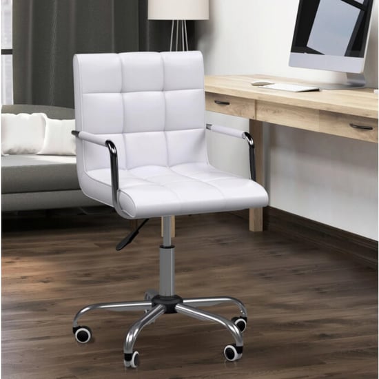 4goodz Bureaustoel in retro design, in hoogte verstelbaar kunstleer - Image 4