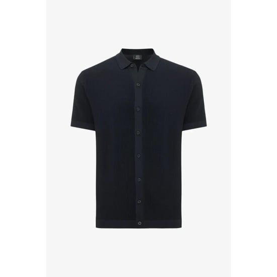 Genti Polo 8 buttons ss navy - Image 1