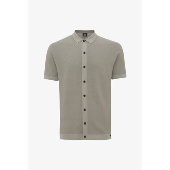 Genti Polo 8 buttons ss grey - Image 1