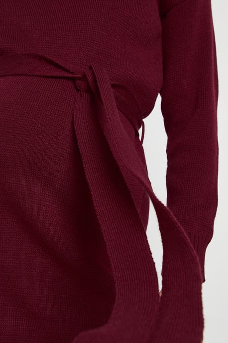 Maternity Crew Neck Jumper Midi Dress - Image 4