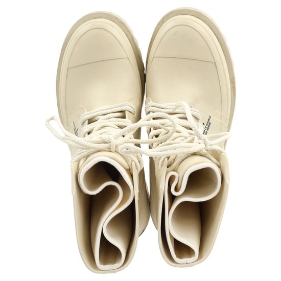 Dior DiorCamp Lace-Up Ankle Boots in Cream Rubber - Image 3