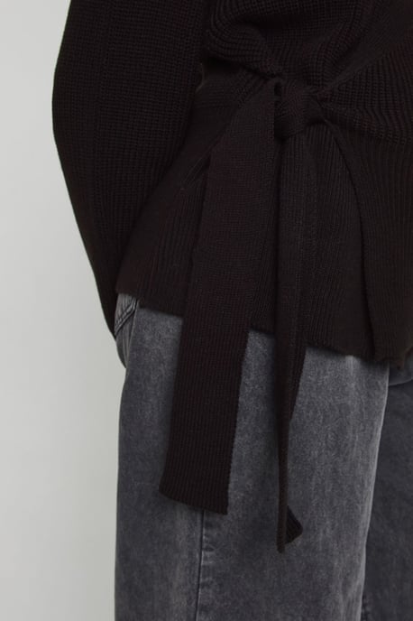 Maternity Side Wrap Knitted Cardigan - Image 4
