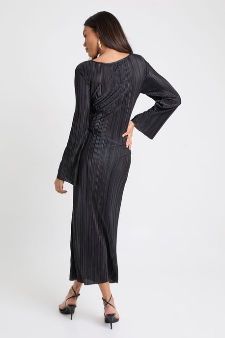 Maternity Plisse Batwing Midaxi Dress - Image 4