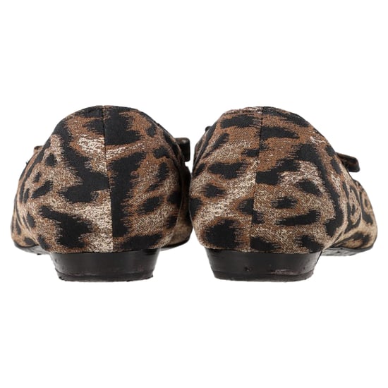 Lanvin spetsiga loafers i djurmönster i polyester - Image 5