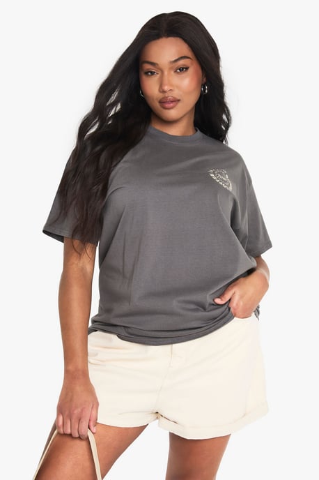 Plus Sunday Coffee Club Oversized Printed T-Shirt - Image 2